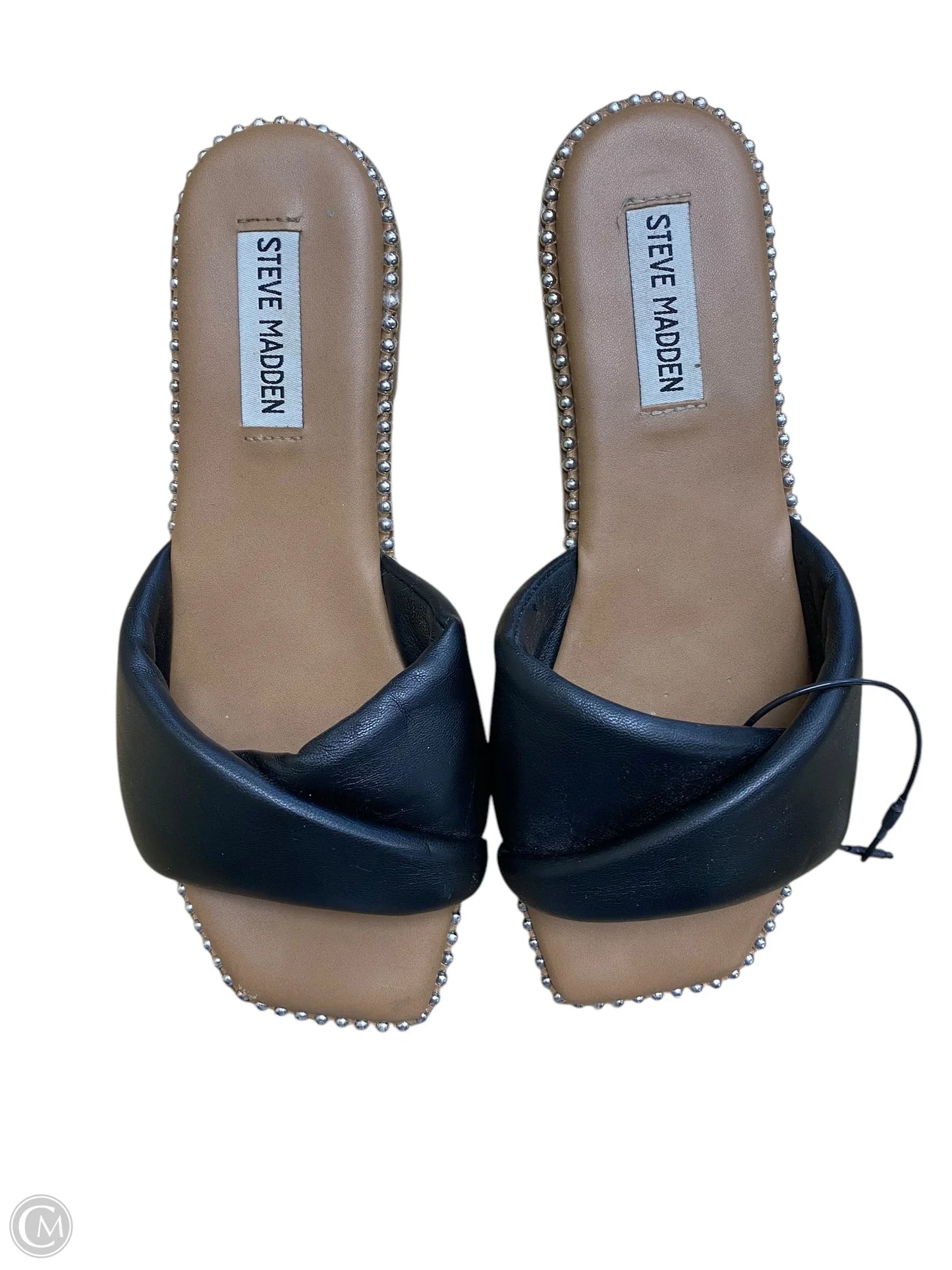 Sandals Flats By Steve Madden In Black, Size: 6.5