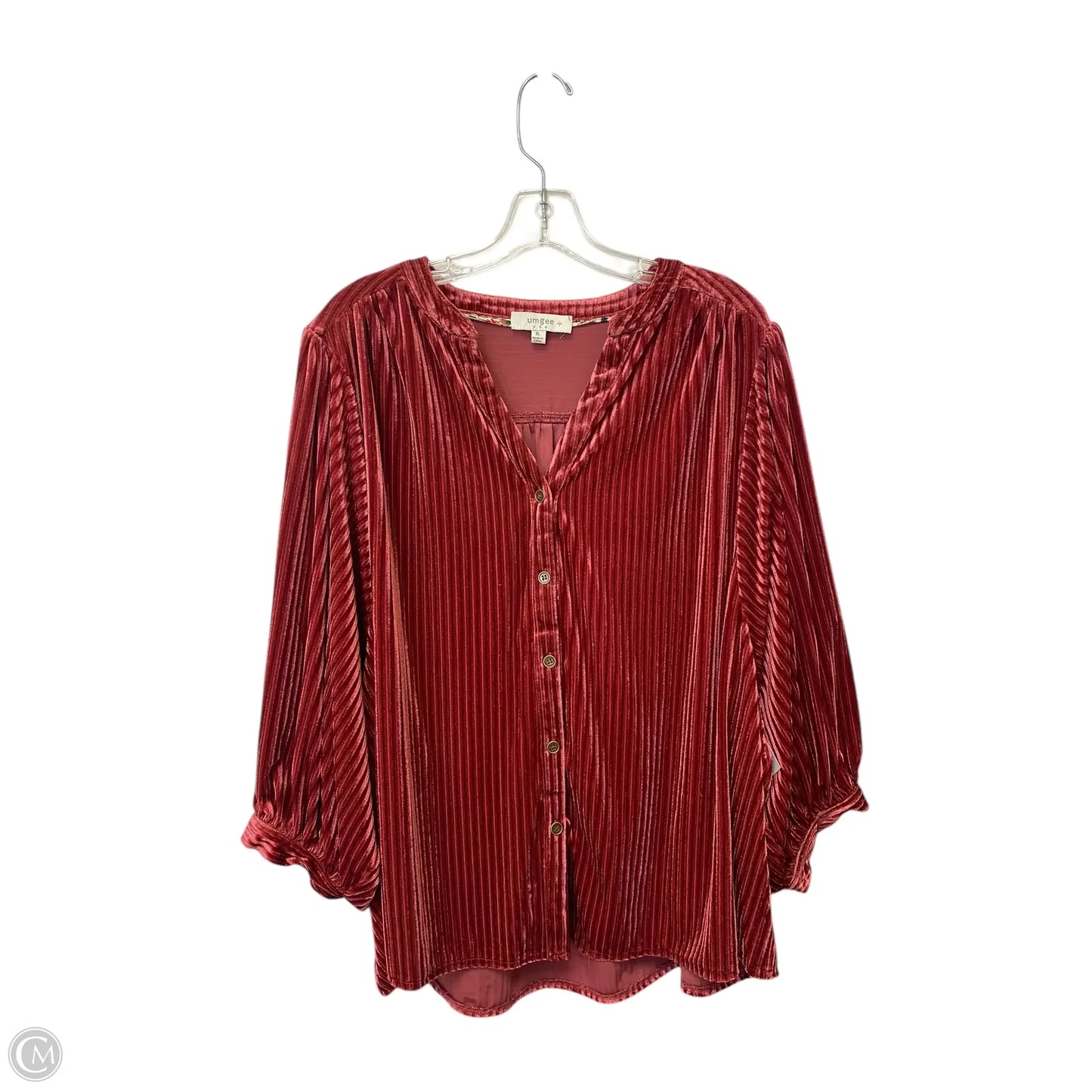 Top Long Sleeve By Umgee In Red, Size: Xl