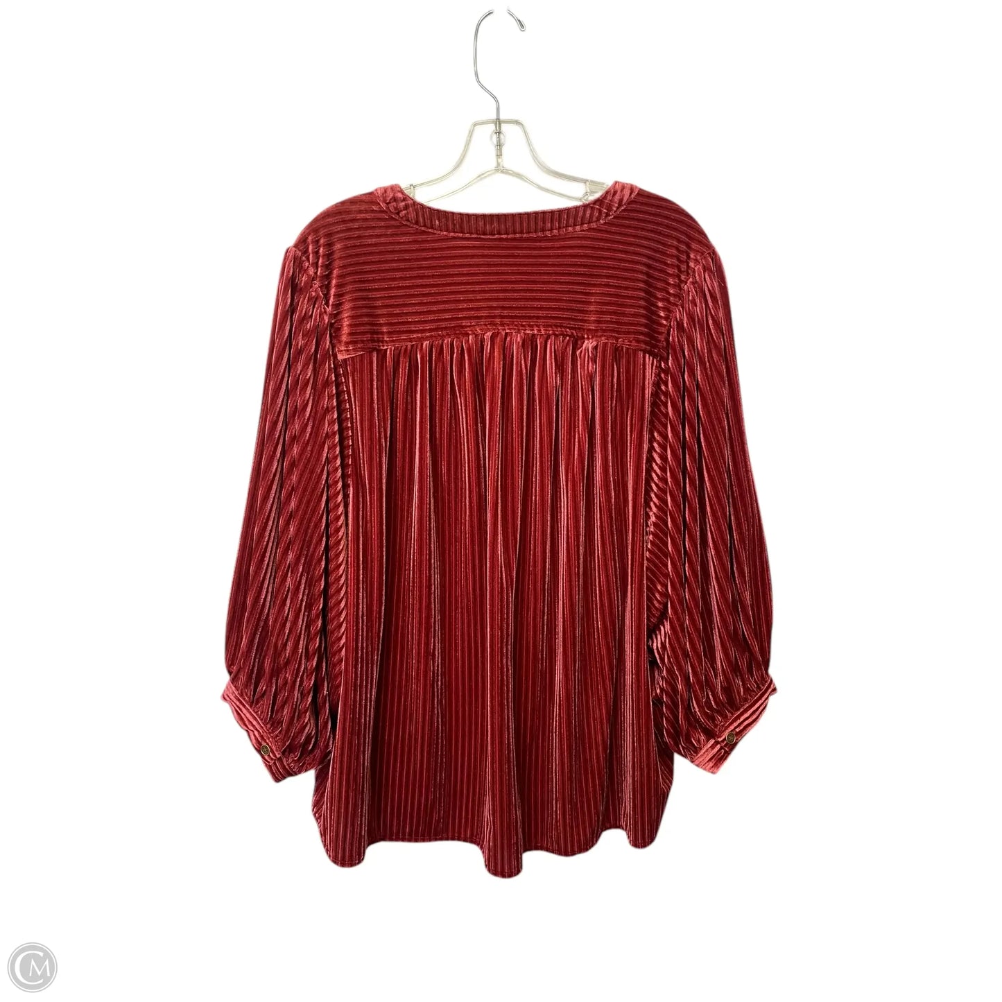 Top Long Sleeve By Umgee In Red, Size: Xl