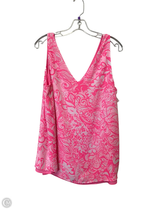 Top Sleeveless Designer By Lilly Pulitzer In Pink, Size: Xl