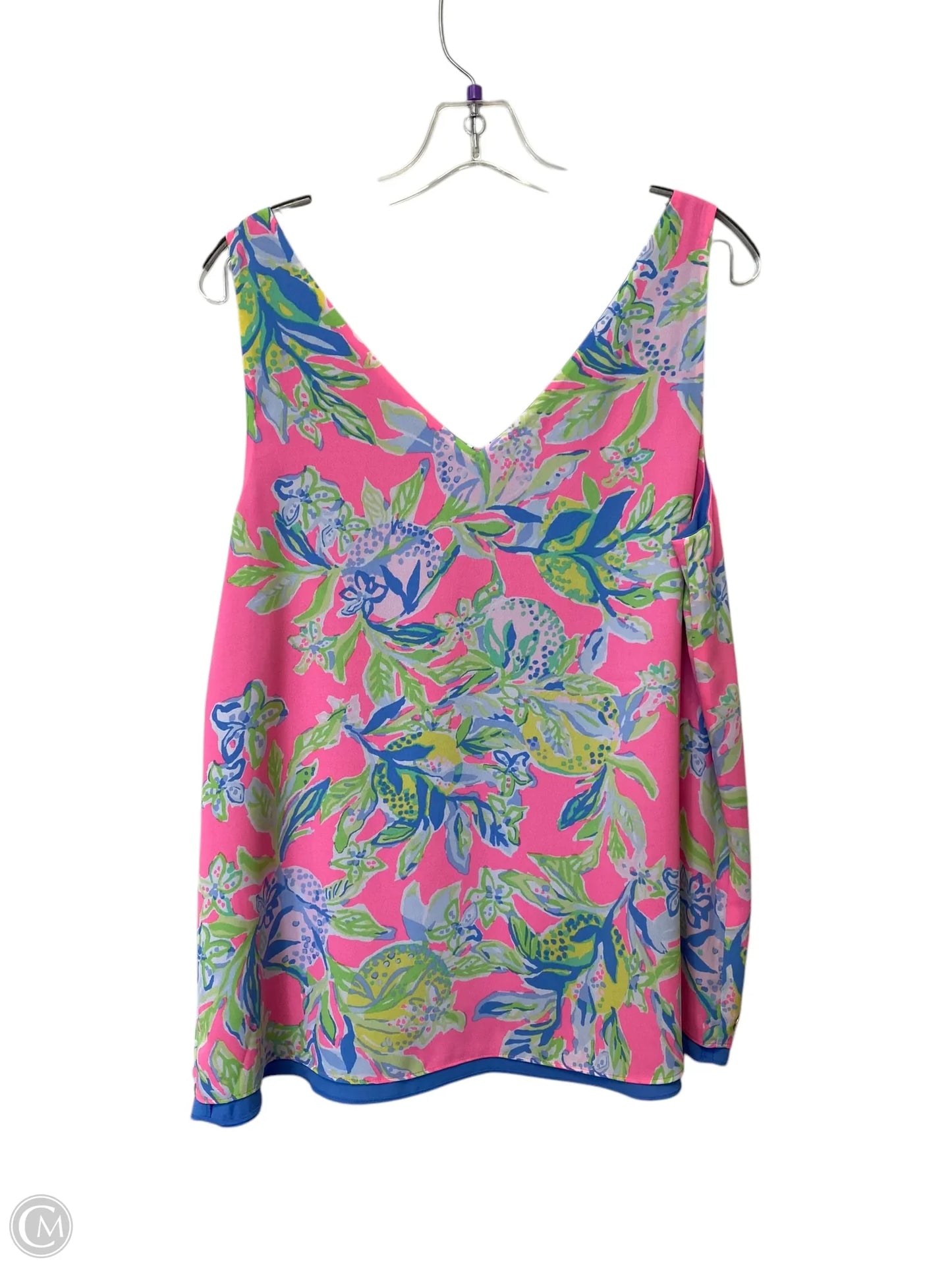 Top Sleeveless Designer By Lilly Pulitzer In Pink, Size: L