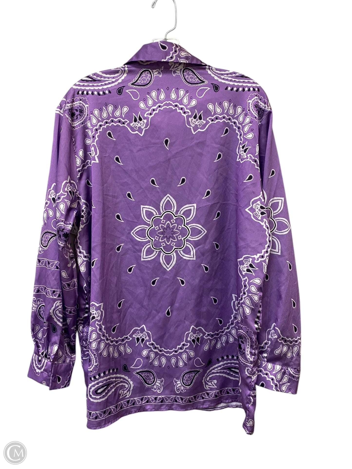 Top Long Sleeve By Papaya In Purple, Size: M