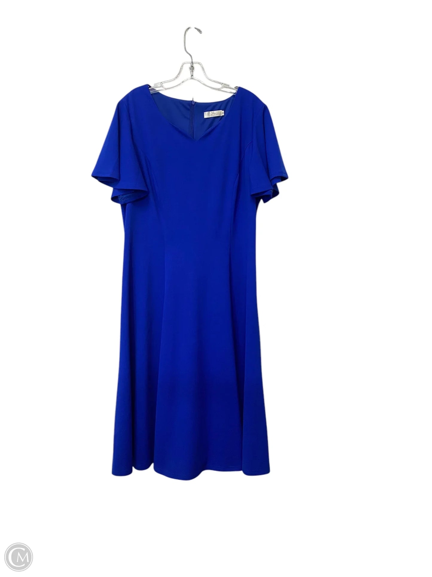 Dress Casual Midi By Clothes Mentor In Blue, Size: 3x