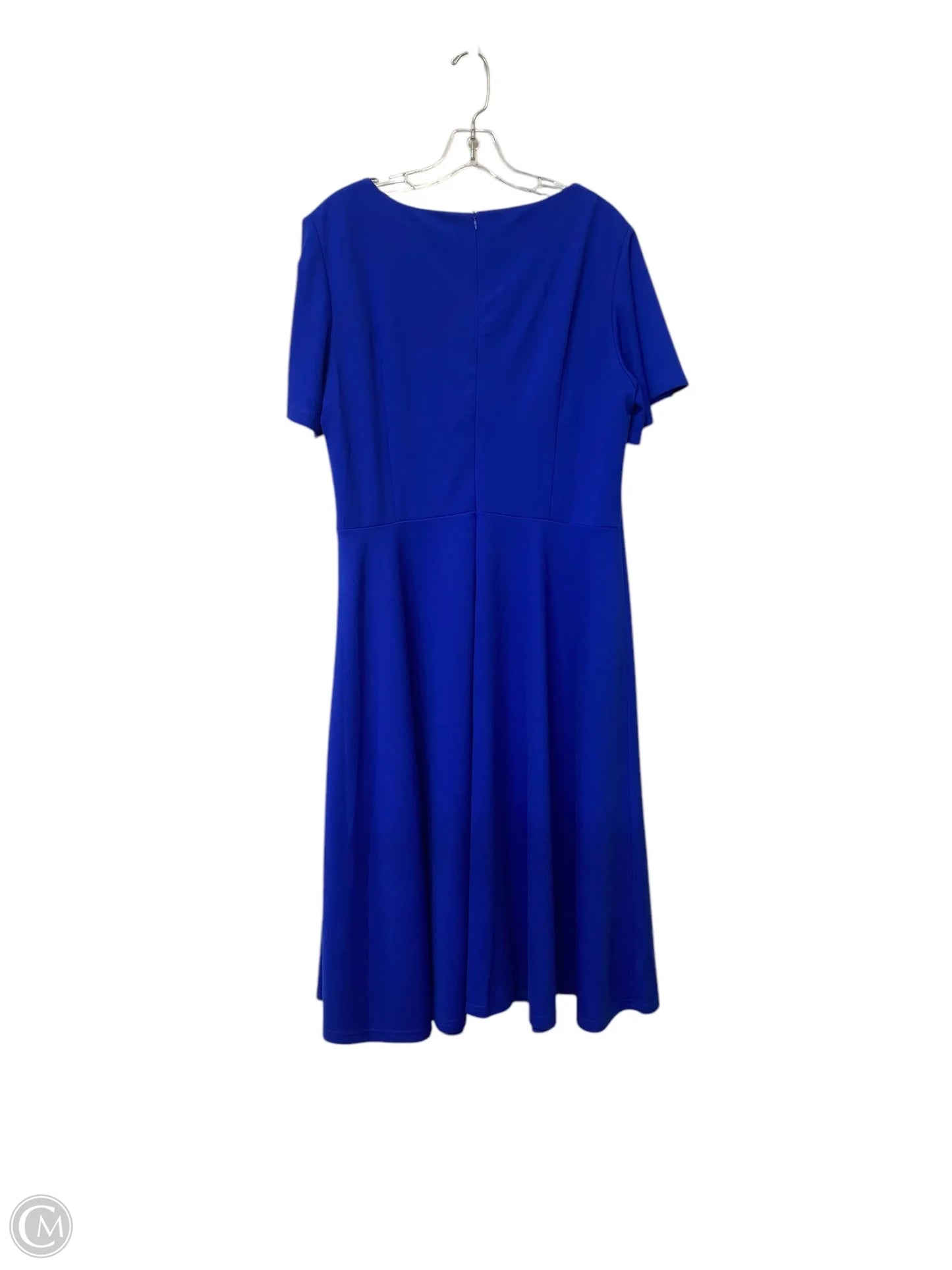 Dress Casual Midi By Clothes Mentor In Blue, Size: 3x