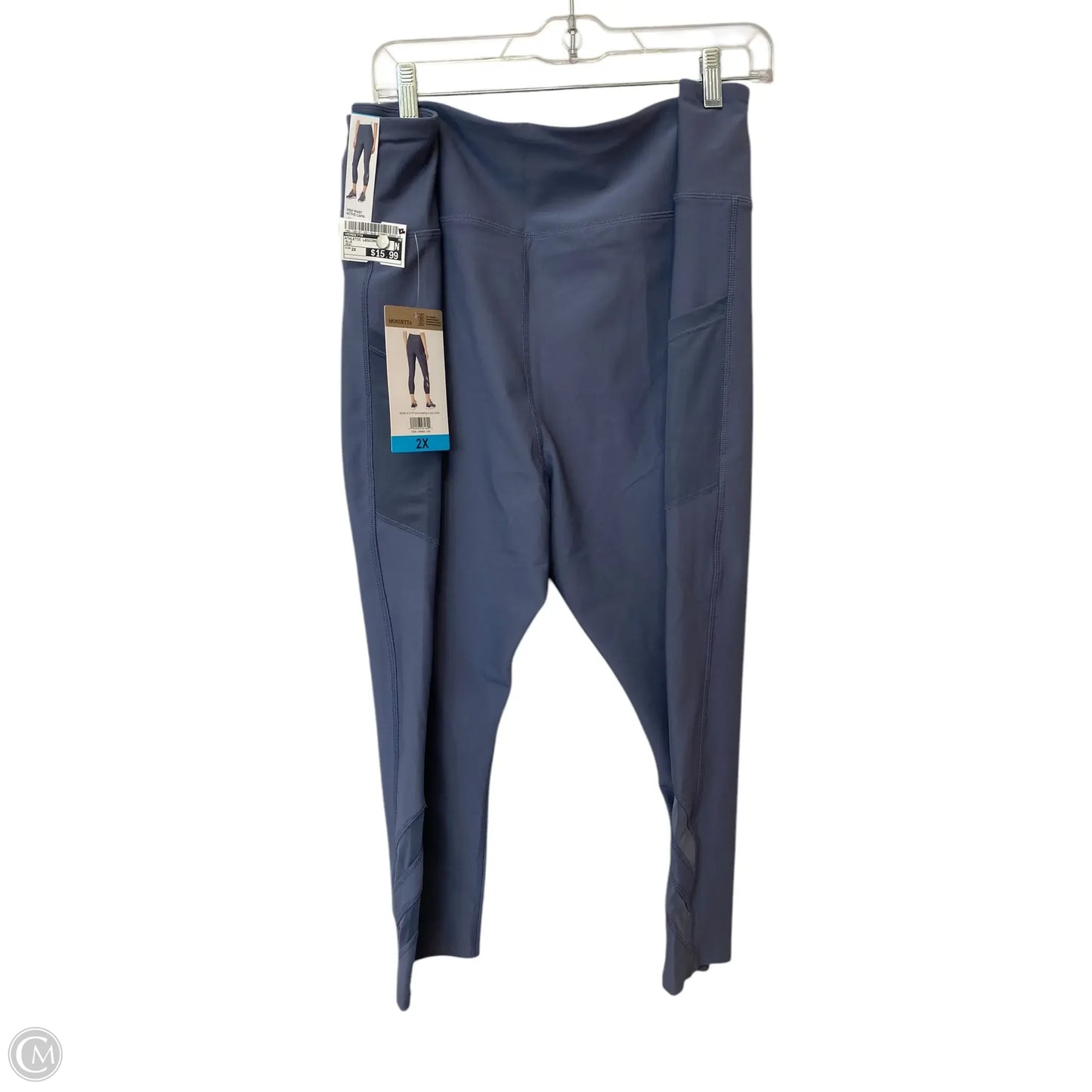 Athletic Leggings By Mondetta In Blue, Size: 2x