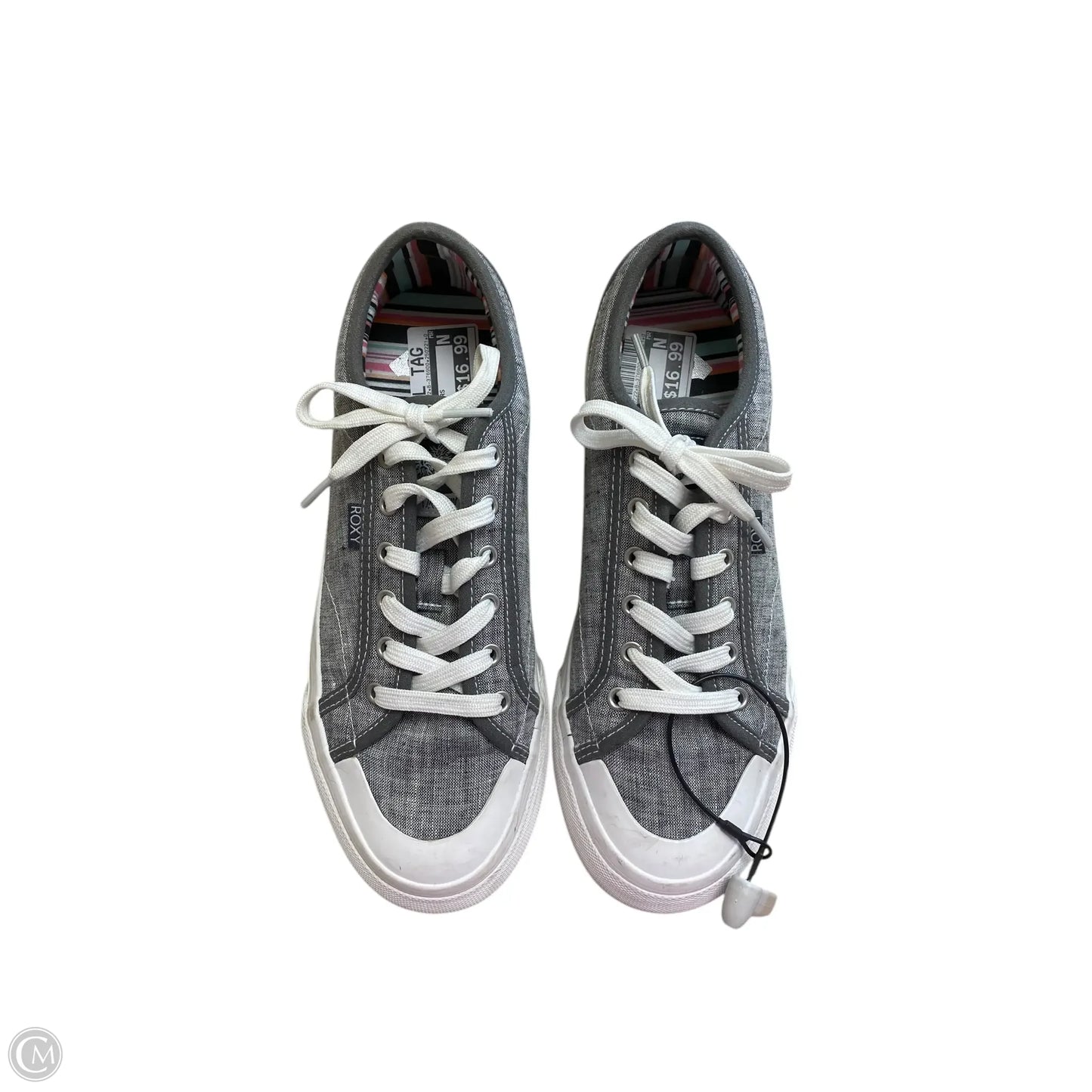 Shoes Sneakers By Roxy In Grey, Size: 9