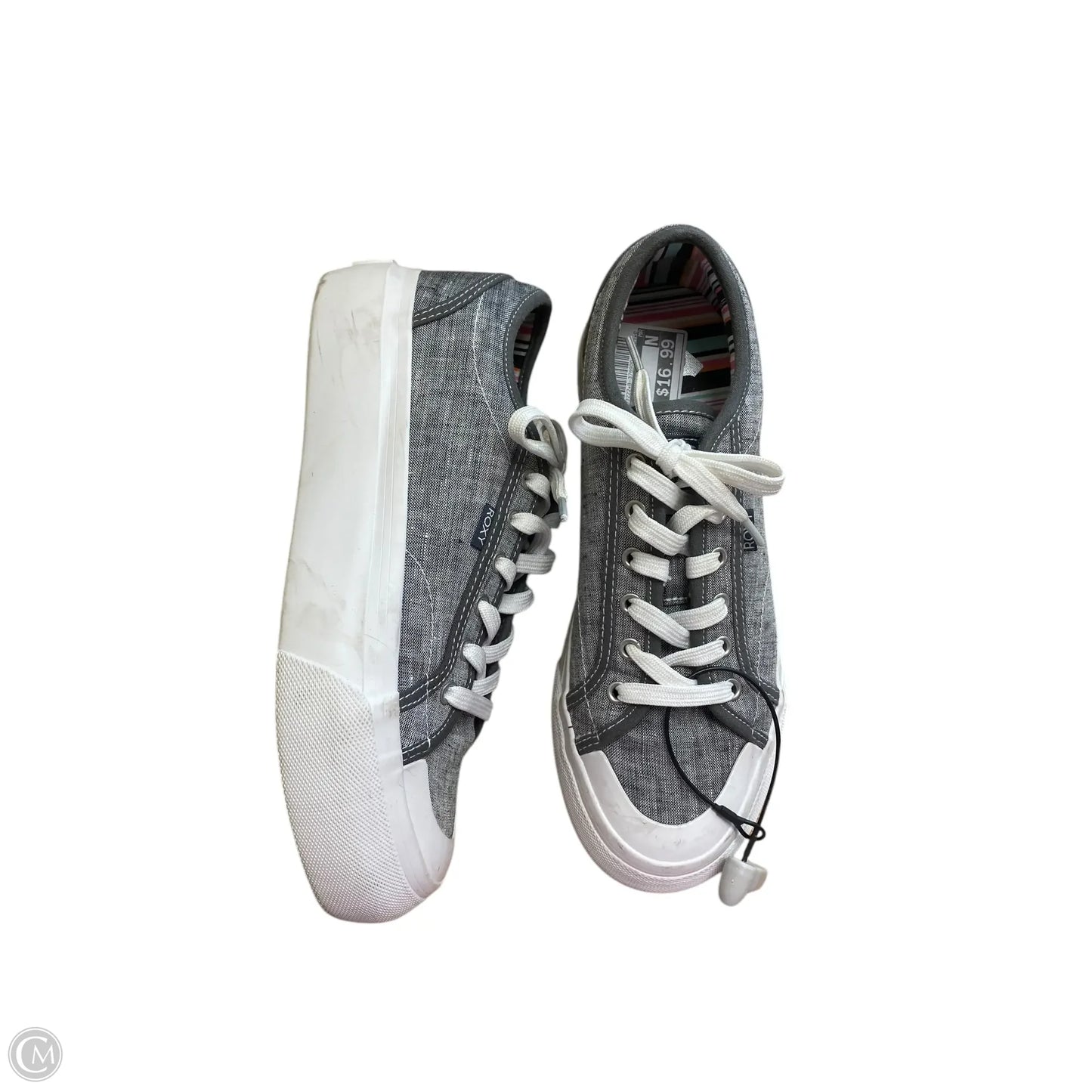 Shoes Sneakers By Roxy In Grey, Size: 9