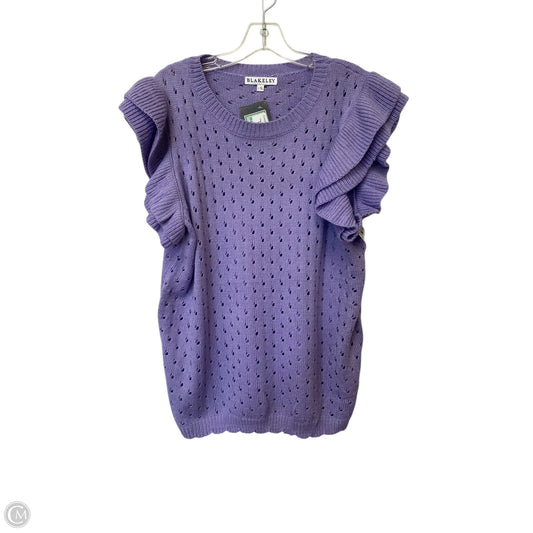 Top Short Sleeve By Clothes Mentor In Purple, Size: L