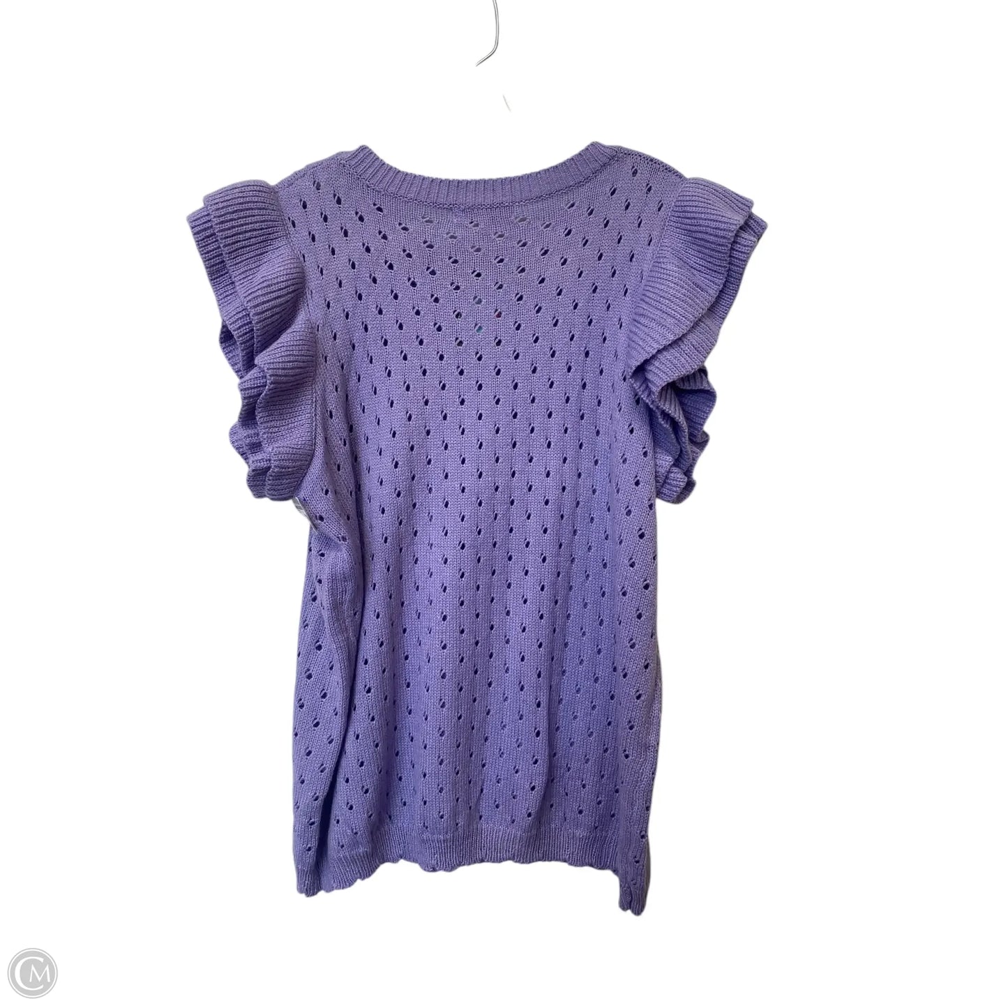 Top Short Sleeve By Clothes Mentor In Purple, Size: L