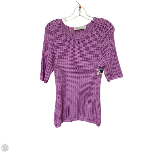 Top Short Sleeve By Free People In Purple, Size: L