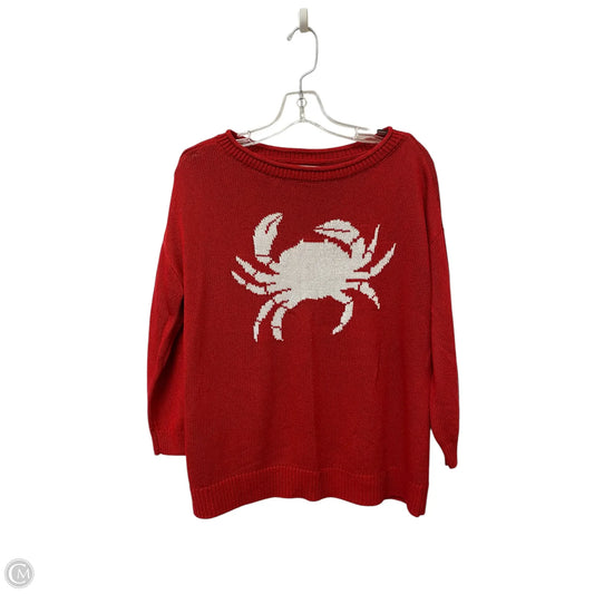 Sweater By Loft In Red, Size: L