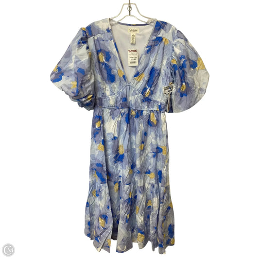 Dress Casual Midi By Jessica Simpson In Blue, Size: L