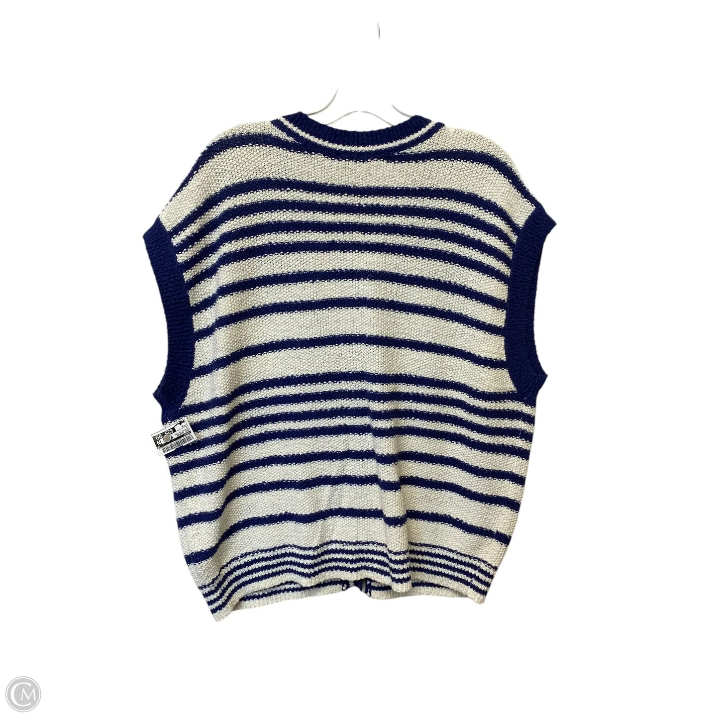 Vest Sweater By Maeve In Striped Pattern, Size: M