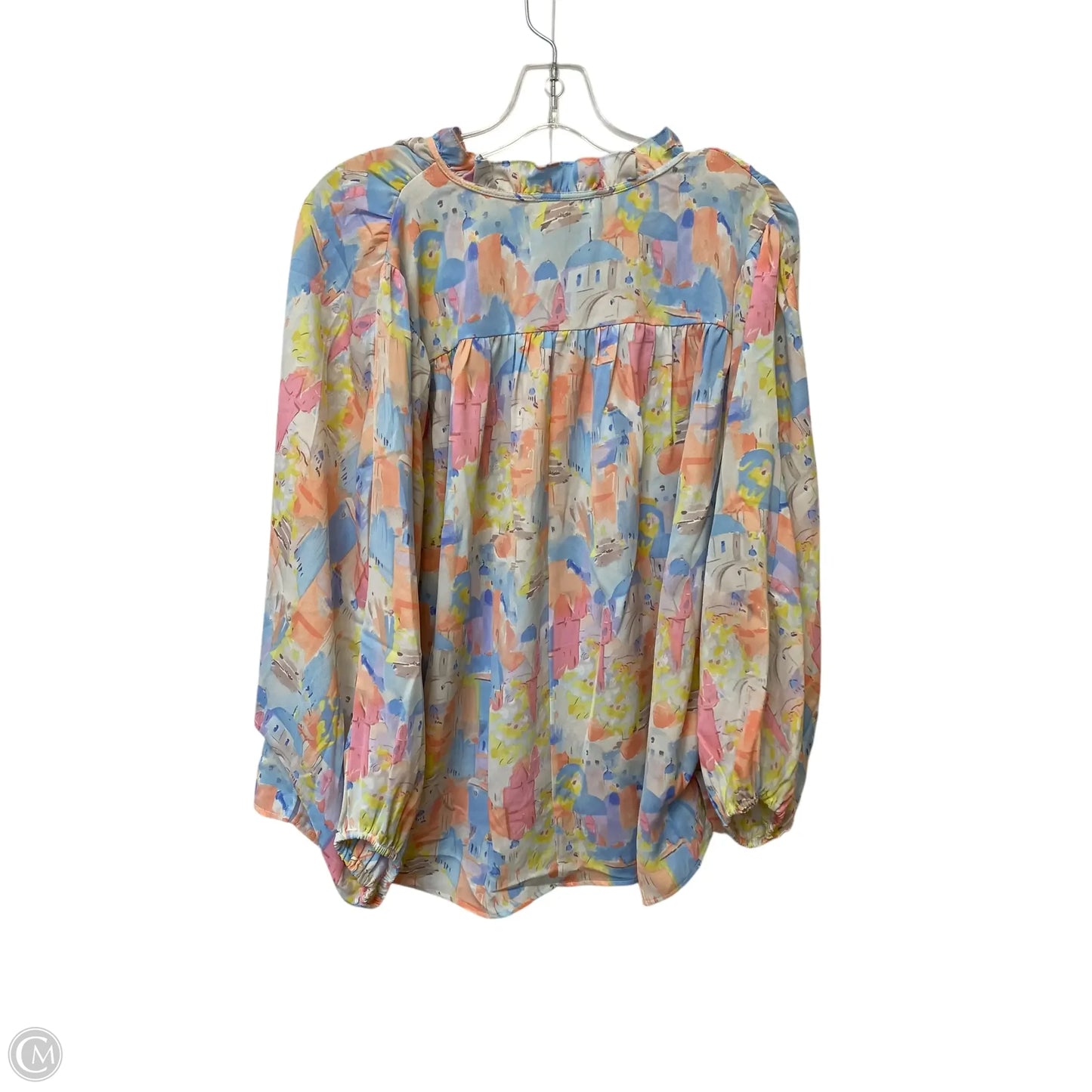 Top Long Sleeve By Entro In Multi-colored, Size: M