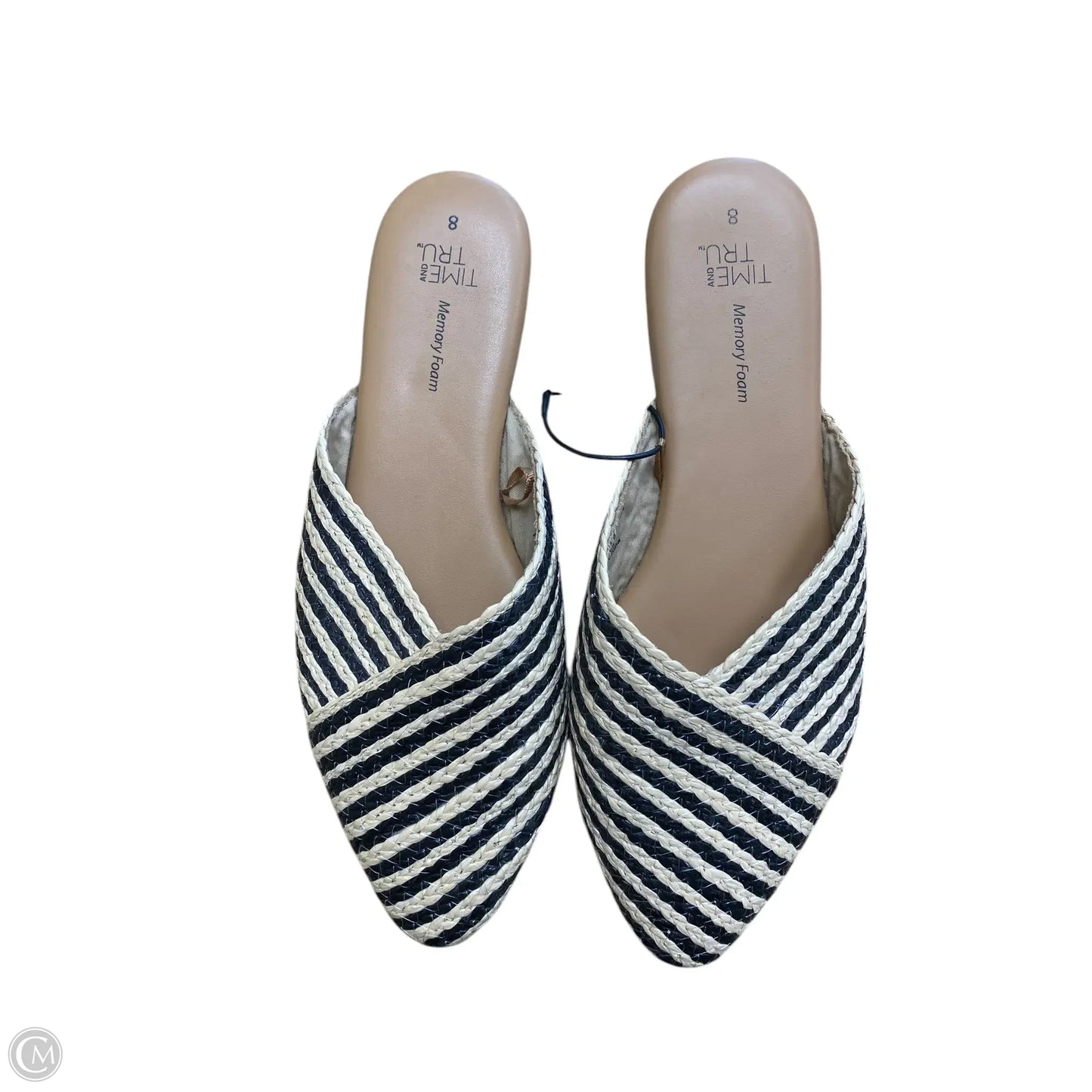 Shoes Flats By Time And Tru In Striped Pattern, Size: 8