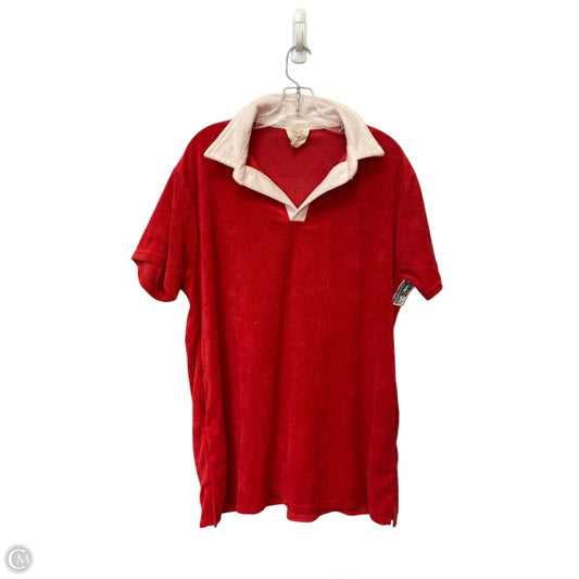 Swimwear Cover-up By Fantastic Fawn In Red, Size: M