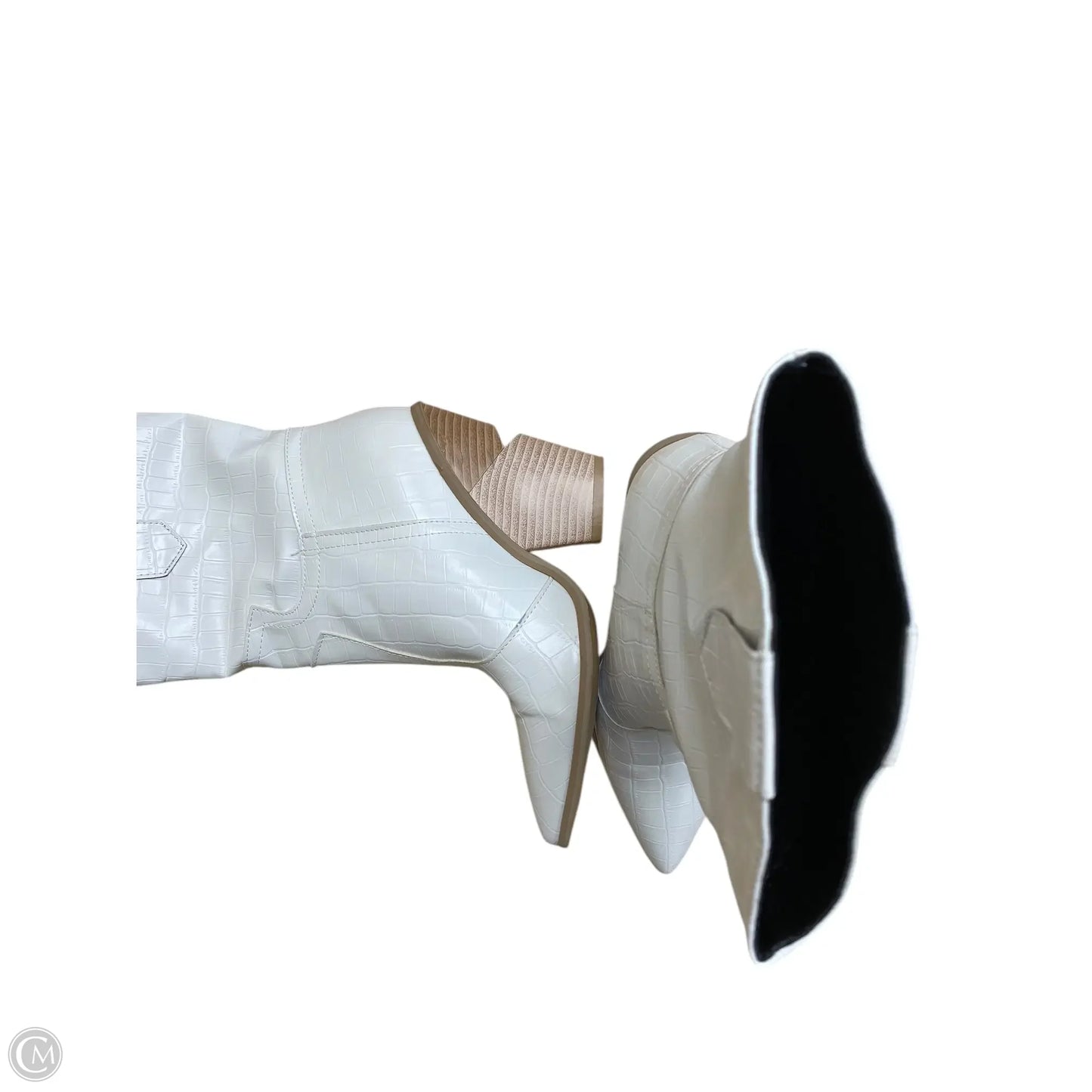 Boots Western By Clothes Mentor In White, Size: 5