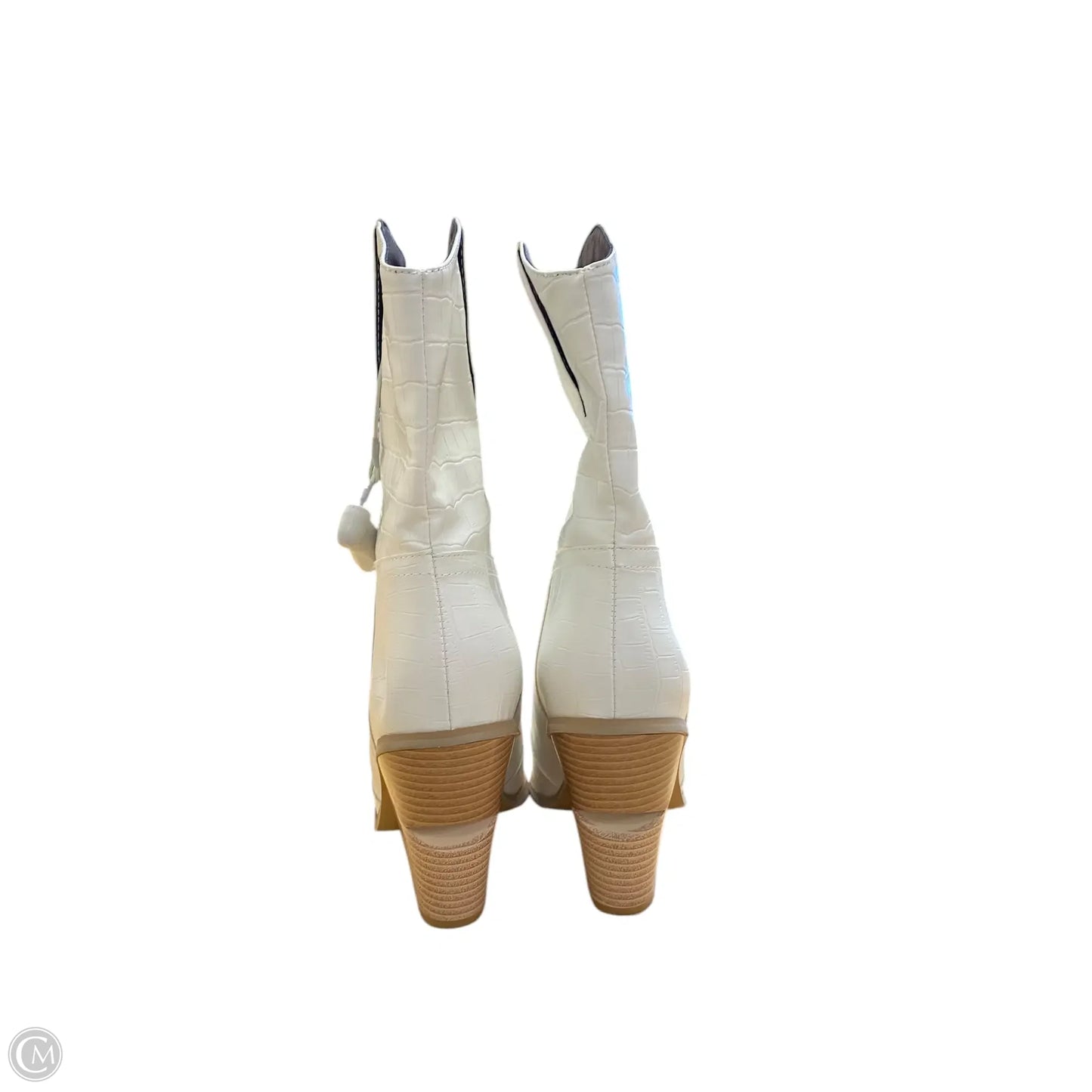 Boots Western By Clothes Mentor In White, Size: 5