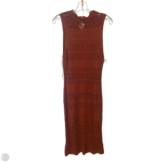 Dress Casual Maxi By Anthropologie In Brown, Size: L