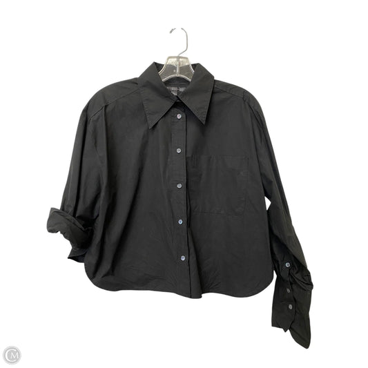 Top Long Sleeve By Banana Republic In Black, Size: M