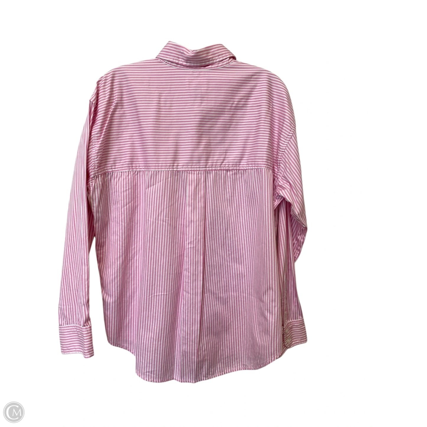 Top Long Sleeve By American Eagle In Pink, Size: S