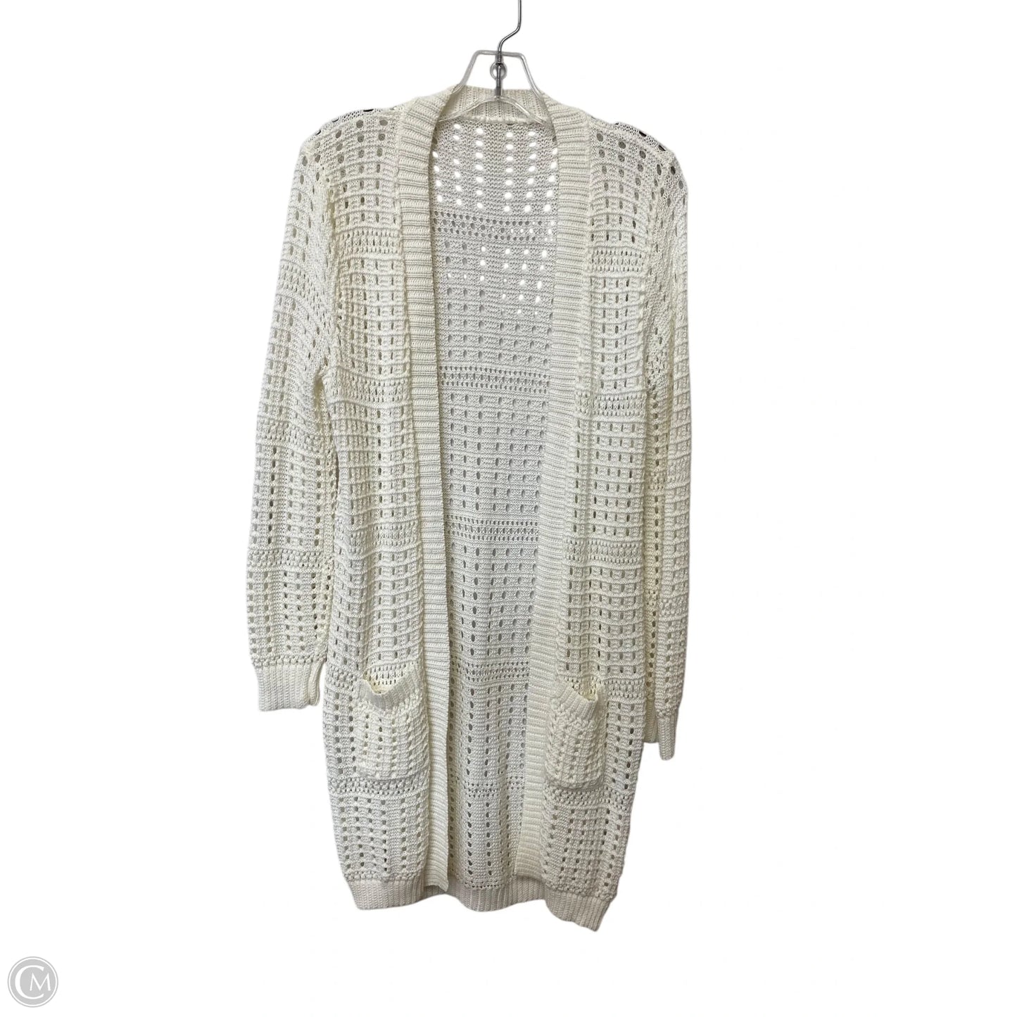 Cardigan By Clothes Mentor In Cream, Size: M