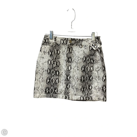 Skirt Mini & Short By Clothes Mentor In Snakeskin Print, Size: S