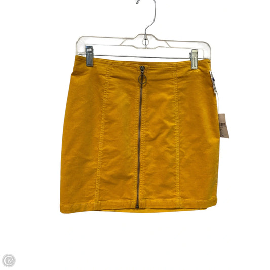 Skirt Mini & Short By Forever 21 In Yellow, Size: M