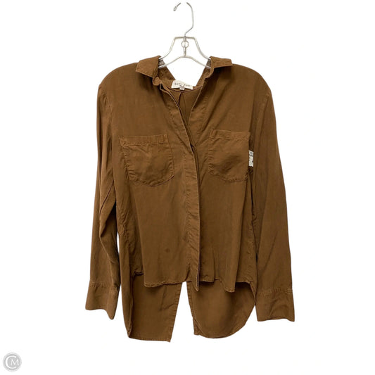 Top Long Sleeve By Bella Dahl In Brown, Size: S