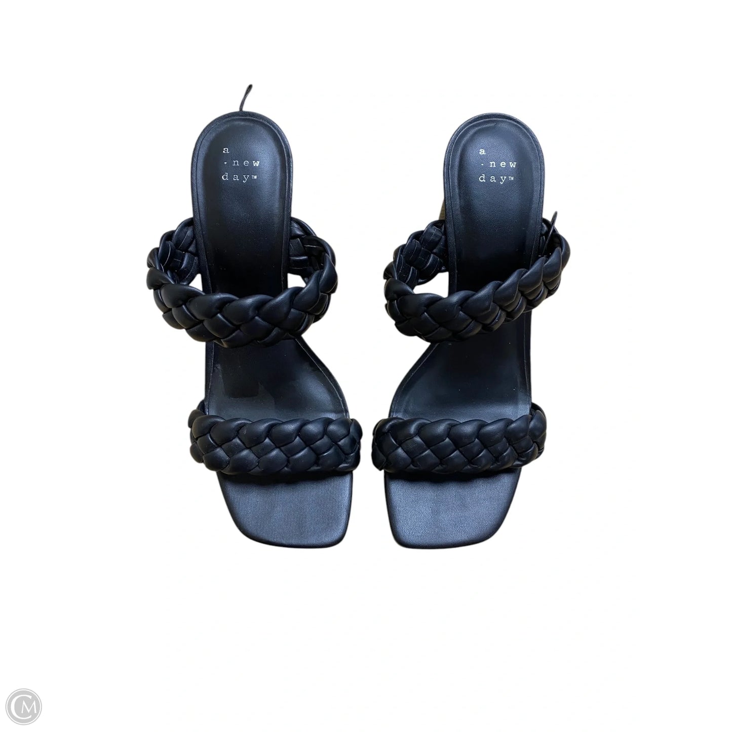 Sandals Heels Block By A New Day In Black, Size: 9