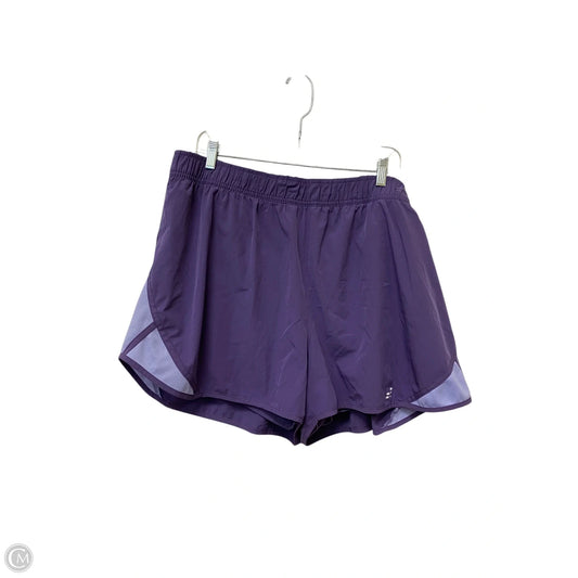 Athletic Shorts By Bcg In Purple, Size: 2x