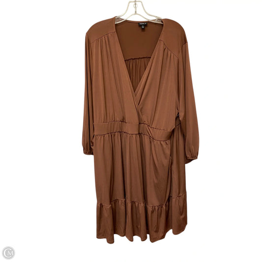 Dress Casual Midi By Torrid In Brown, Size: 3x