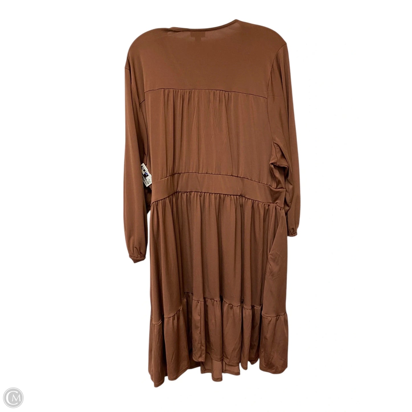 Dress Casual Midi By Torrid In Brown, Size: 3x