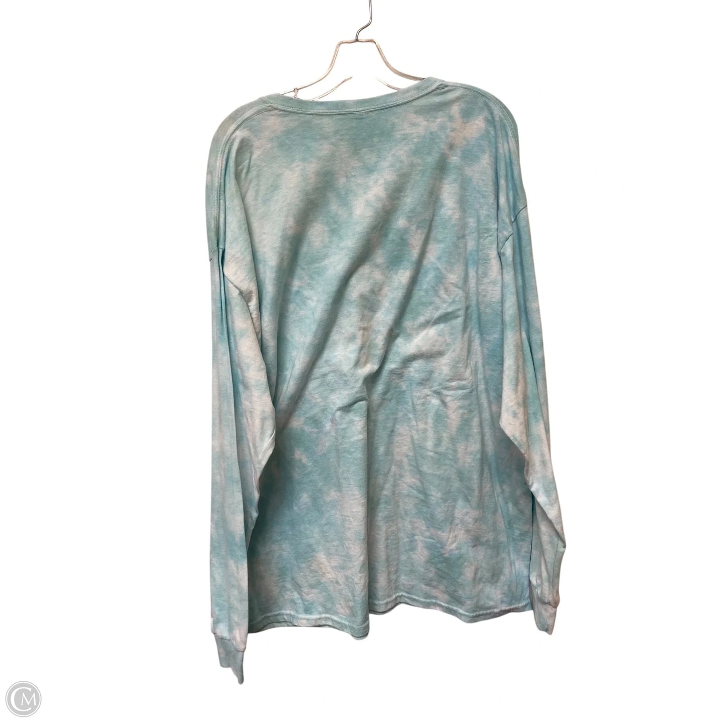 Top Long Sleeve By Jerzees In Blue, Size: 2x