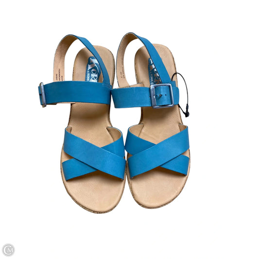 Sandals Flats By Korks In Blue, Size: 8