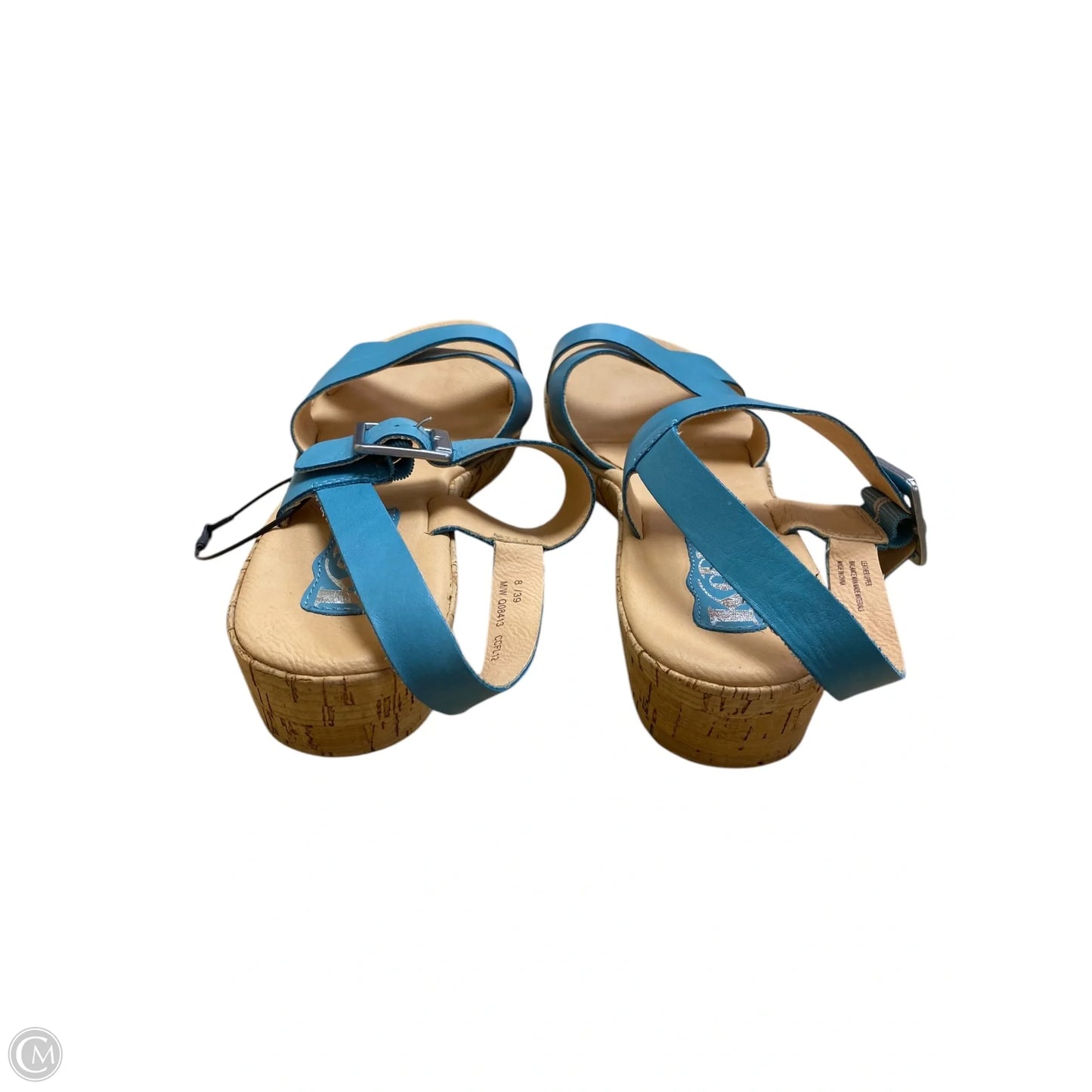 Sandals Flats By Korks In Blue, Size: 8