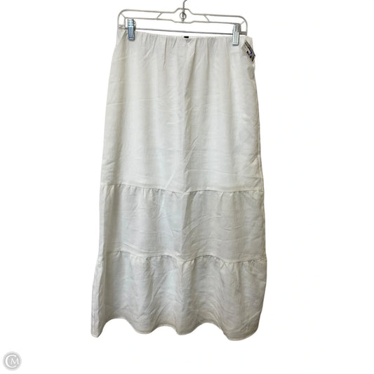 Skirt Maxi By Divided In White, Size: S