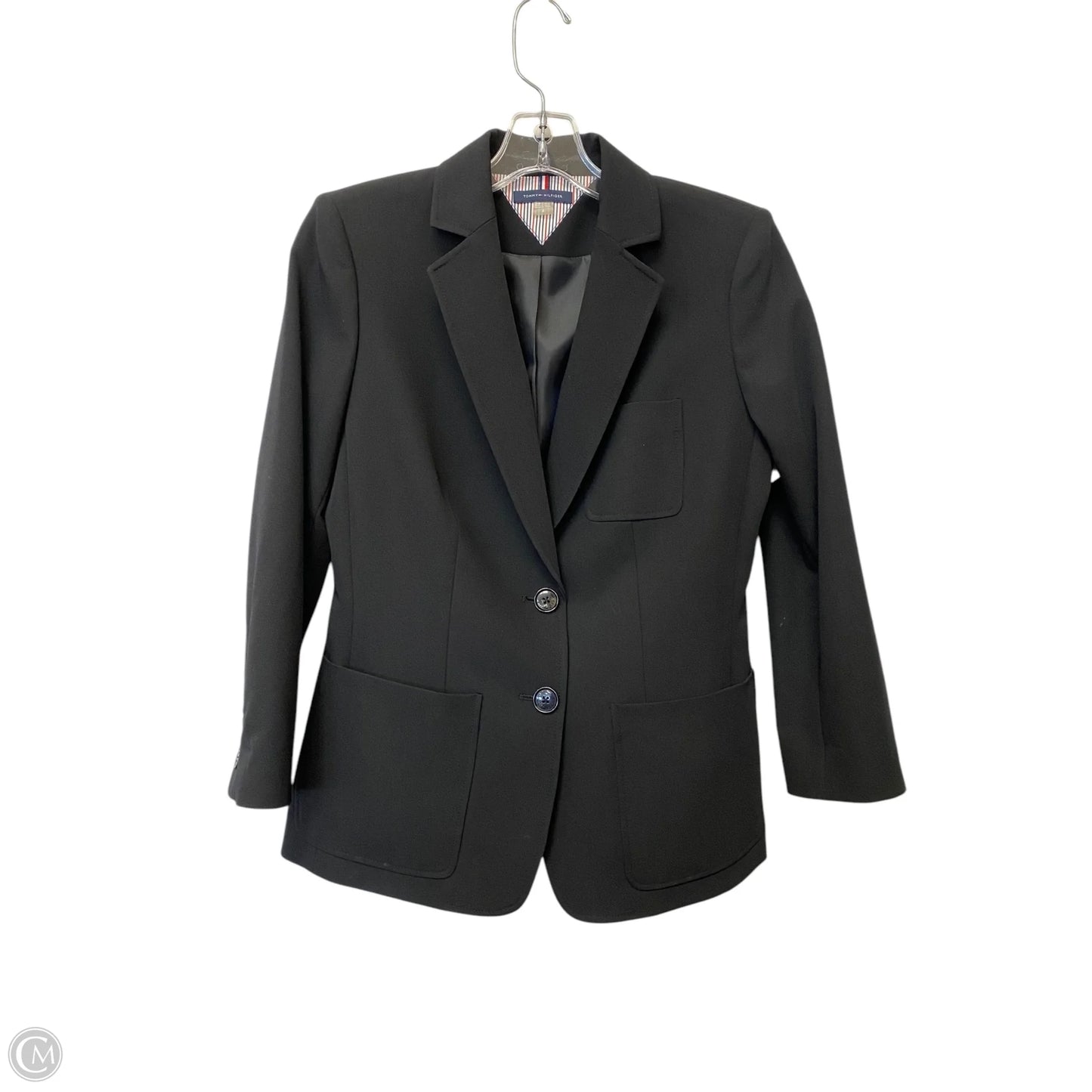 Blazer By Tommy Hilfiger In Black, Size: 4