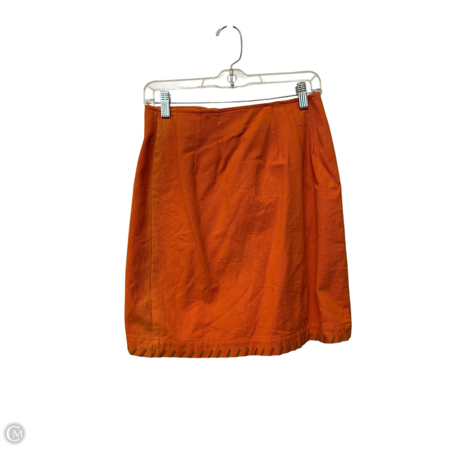 Skirt Midi By Clothes Mentor In Orange, Size: 8