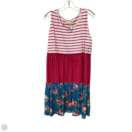 Dress Casual Midi By Clothes Mentor In Multi-colored, Size: 3x