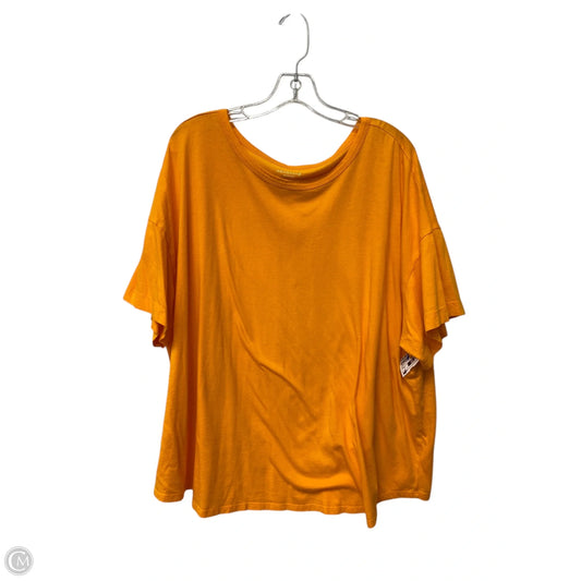 Top Short Sleeve Basic By West Bound In Orange, Size: 3x