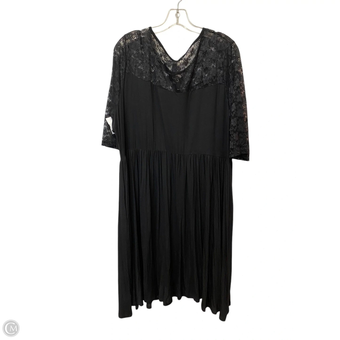 Dress Casual Midi By Clothes Mentor In Black, Size: 3x