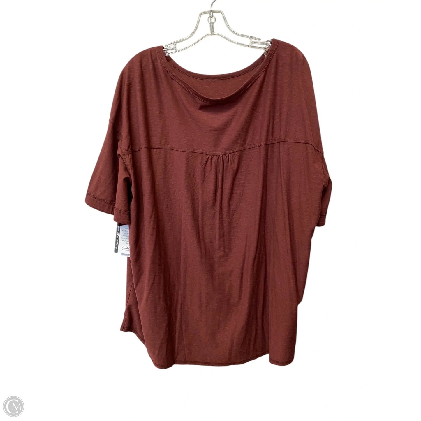 Top Short Sleeve Basic By West Bound In Red, Size: 3x