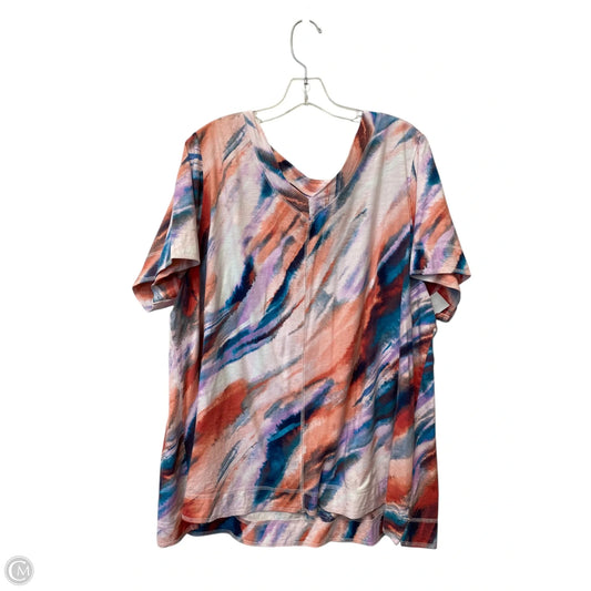 Top Short Sleeve By West Bound In Multi-colored, Size: 3x