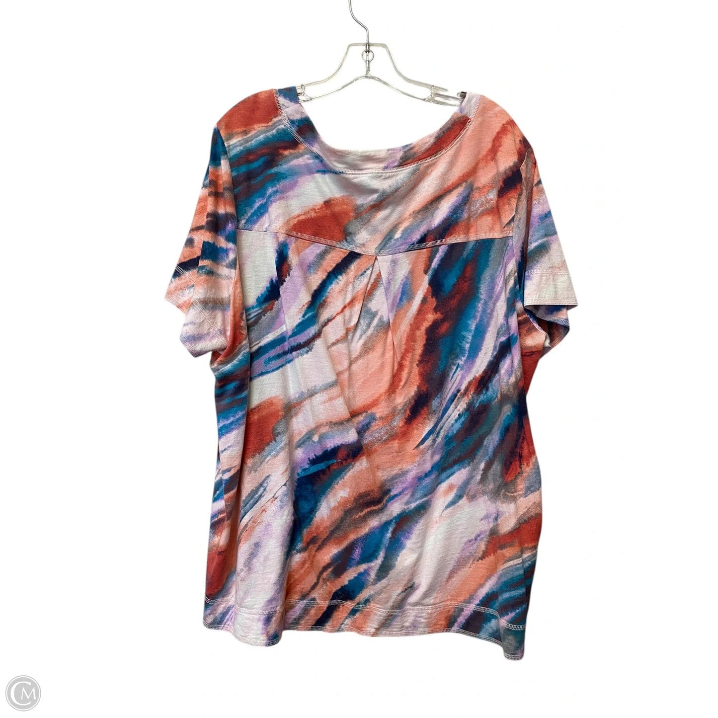 Top Short Sleeve By West Bound In Multi-colored, Size: 3x