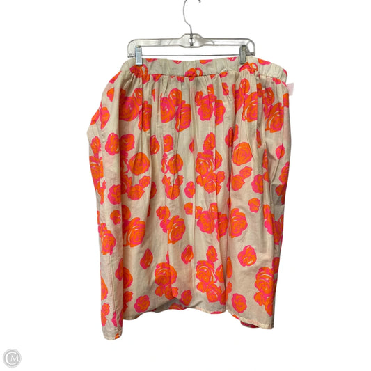 Skirt Midi By Lane Bryant In Floral Print, Size: 22