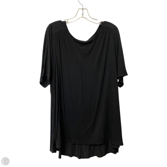 Top Short Sleeve Basic By Lane Bryant In Black, Size: 22