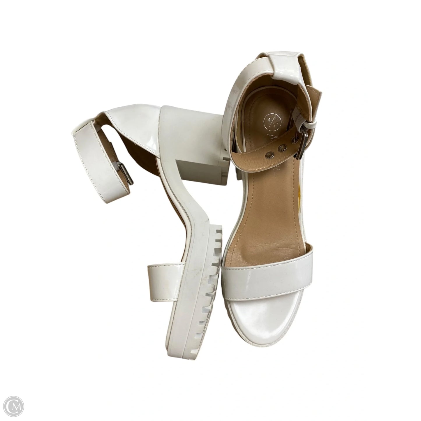 Shoes Heels Block By Nasty Gal In White, Size: 6