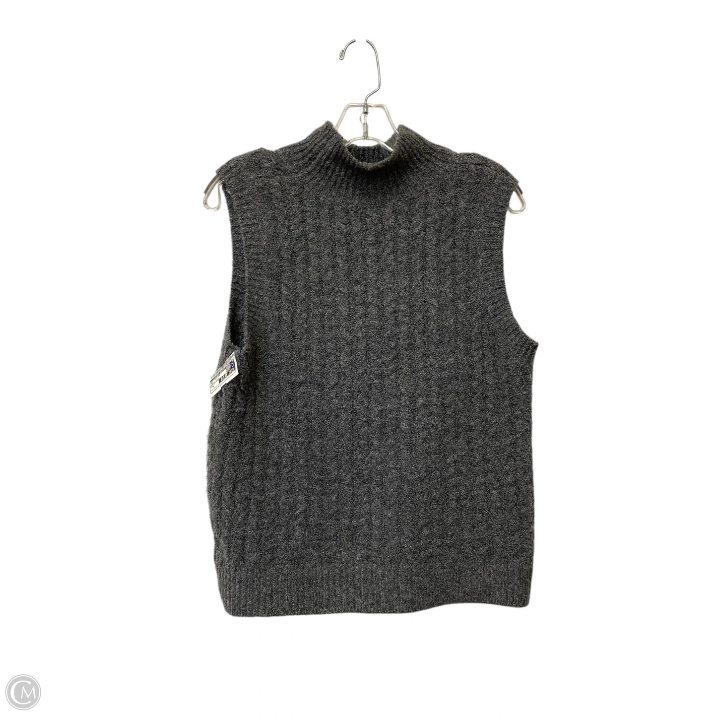 Vest Sweater By Clothes Mentor In Grey, Size: L