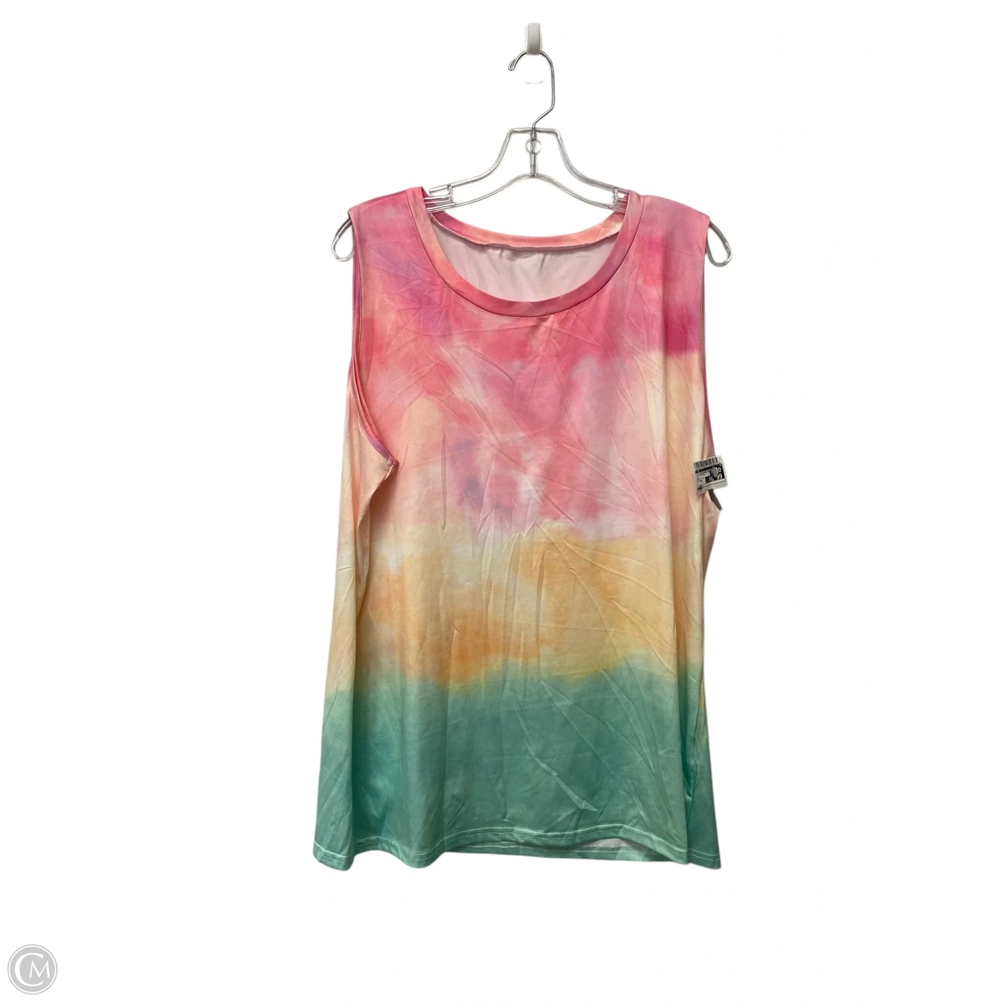 Top Sleeveless Basic By Cme In Tie Dye Print, Size: Xxl